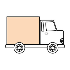 Delivery cargo truck