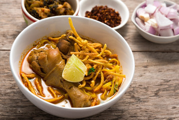 Khao Soi Recipe, Curried Noodle Soup with Chicken