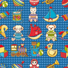 Child toy seamless pattern. Design element