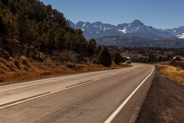 Highway in the Colorado Rockies
