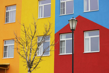 Fototapeta na wymiar nice colorful house a kindergarten for children
