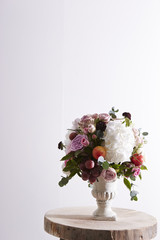 bouquet of roses in a vase