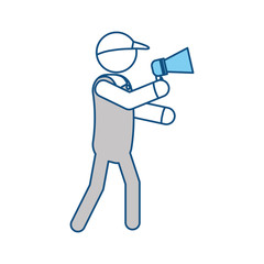 Fototapeta premium Delivery man courier