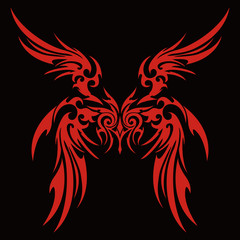 トライバル　羽　