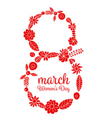 International Women's Day. 8 march, vector illustration