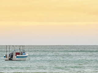 Fototapeta premium Speed boat in the sea