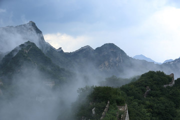 Fototapeta na wymiar beautiful landscape of the great wall in China