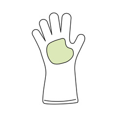 Glove gardening isolated