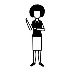 woman character people standing female image vector illustration