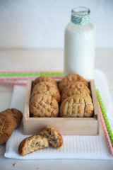  Peanut Butter Cookies and Milk