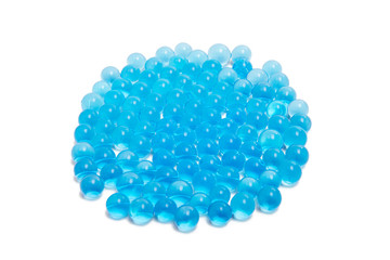 Blue capsules isolated