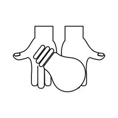 Bulb light energy vector illustration graphic design