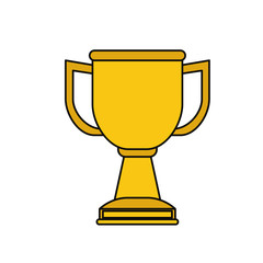 Trophy cup isolated
