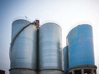 Exterior view of a cement factory, Morata de Jalon, Zaragoza province, Aragon, Spain.