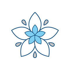 Fototapeta premium Beautiful flower symbol
