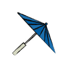 Japanese umbrella isolated