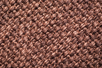 Excellent brown textural background from fabric