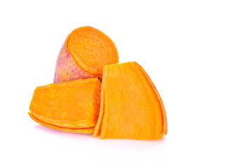 sweet potato on white background