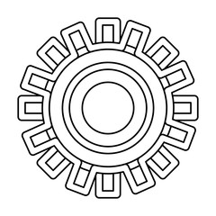 Gear machinery piece