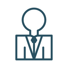 Businessman pictogram symbol