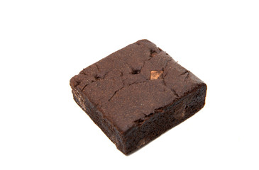 Chocolate Brownie isolated