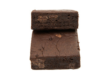 Chocolate Brownie isolated