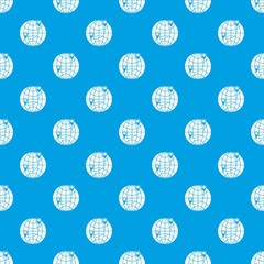 Globe pattern seamless blue