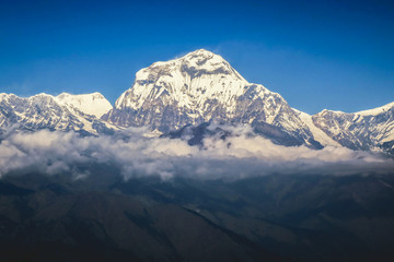 High mountains in the Himalaya, Pokhara, Nepal