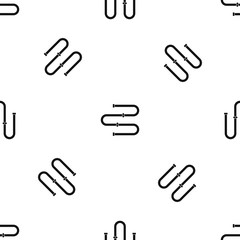 Obraz premium Heated towel rail pattern seamless black