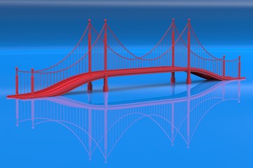 Render illustration architecture bridge