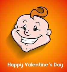 Happy Cartoon Baby Face