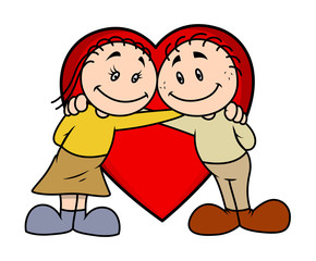 Happy Cartoon Friends