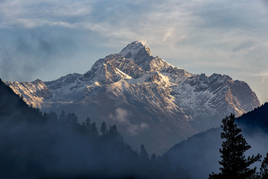 Big mountain a famous landmark in Ganzi, Sichuan, China