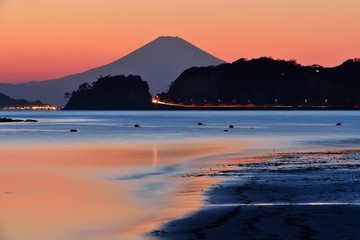湘南の夕景