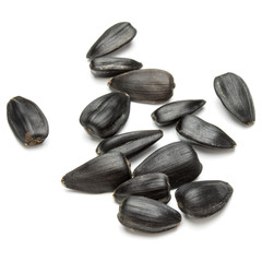 Obraz premium Sunflower seeds isolated on white background close up