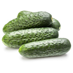 Cucumber vegetable isolated on white background cutout
