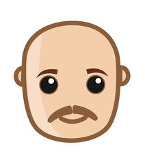 Bald Man Face
