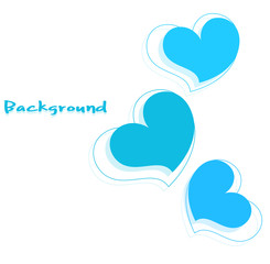 Valentine Hearts Greeting Banner