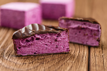 currant souffle candy in chocolate