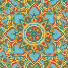 Seamless repeating pattern from the mandala