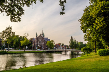 Fototapeta na wymiar Alkmaar urban landscape
