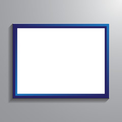 Vintage picture frame vector illustration. Quote and rectangle frame for text isoleted, mockup modern chat massage.