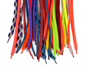 Laces multicolored bright - obrazy, fototapety, plakaty