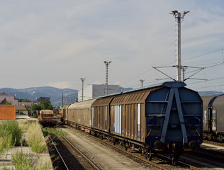 Fototapeta na wymiar Güterverkehr 