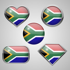 africa flag icons theme. vector illustration