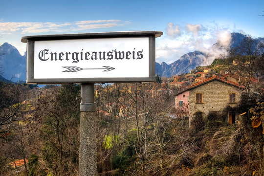 Schild 184 - Energieausweis