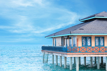 Modern bungalow at sea resort