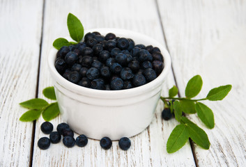 Bowl with Blueberries