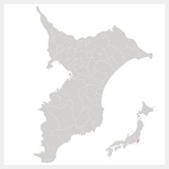 千葉県の地図