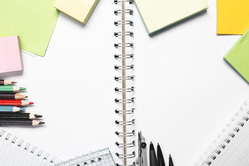 Colorful supplies backdrop